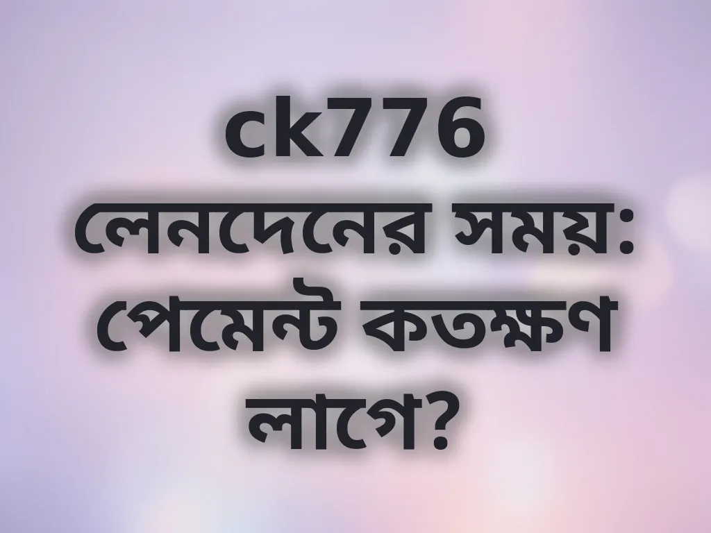 লেনদেনের সময় গাইড